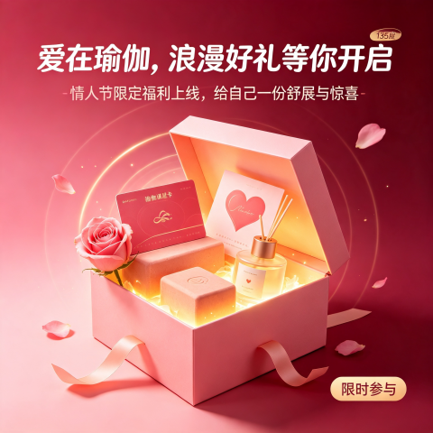 爱在瑜伽，浪漫好礼等你开启｜情人节限定福利上线